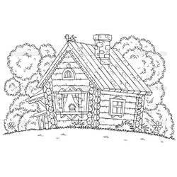 Dessin à colorier: Cabane (Bâtiments et Architecture) #185530 - Coloriages à Imprimer Gratuits