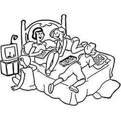 Dessin à colorier: Chambre (Bâtiments et Architecture) #203877 - Coloriages à Imprimer Gratuits