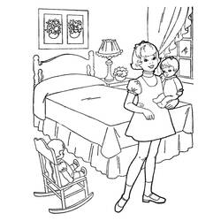 Dessin à colorier: Chambre (Bâtiments et Architecture) #203898 - Coloriages à Imprimer Gratuits