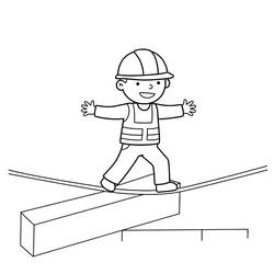 Dessin à colorier: Chantier (Bâtiments et Architecture) #220867 - Coloriages à Imprimer Gratuits