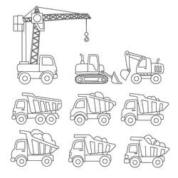 Dessin à colorier: Chantier (Bâtiments et Architecture) #220870 - Coloriages à Imprimer Gratuits