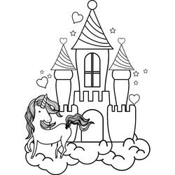 Coloriage Chateau (Bâtiments et Architecture) #177432 à imprimer et colorier