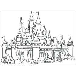 Coloriage Chateau (Bâtiments et Architecture) #177436 à imprimer et colorier