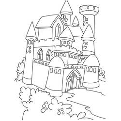 Coloriage Chateau (Bâtiments et Architecture) #177439 à imprimer et colorier