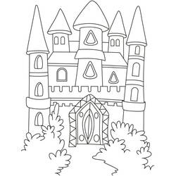Coloriage Chateau (Bâtiments et Architecture) #177441 à imprimer et colorier