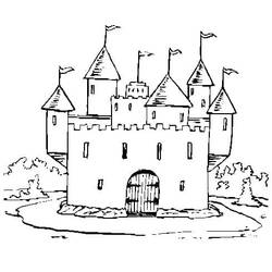 Coloriage Chateau (Bâtiments et Architecture) #177446 à imprimer et colorier