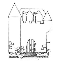 Coloriage Chateau (Bâtiments et Architecture) #177449 à imprimer et colorier