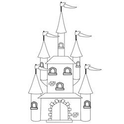 Coloriage Chateau (Bâtiments et Architecture) #177451 à imprimer et colorier