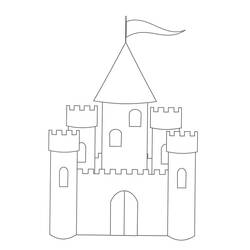 Coloriage Chateau (Bâtiments et Architecture) #177453 à imprimer et colorier