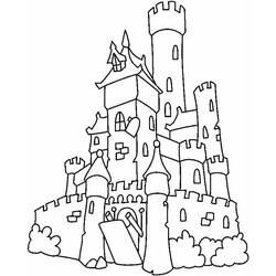 Coloriage Chateau (Bâtiments et Architecture) #177454 à imprimer et colorier