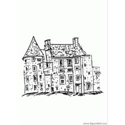 Dessin à colorier: Chateau (Bâtiments et Architecture) #62168 - Coloriages à Imprimer Gratuits