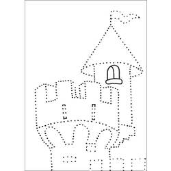 Dessin à colorier: Chateau (Bâtiments et Architecture) #62194 - Coloriages à Imprimer Gratuits