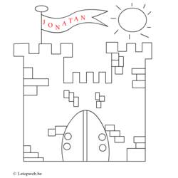 Dessin à colorier: Chateau (Bâtiments et Architecture) #62243 - Coloriages à Imprimer Gratuits