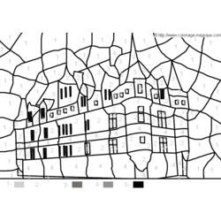 Dessin à colorier: Chateau (Bâtiments et Architecture) #62259 - Coloriages à Imprimer Gratuits