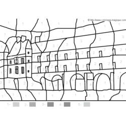 Dessin à colorier: Chateau (Bâtiments et Architecture) #62278 - Coloriages à Imprimer Gratuits