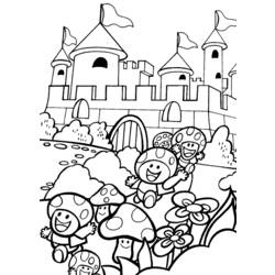 Dessin à colorier: Chateau (Bâtiments et Architecture) #62289 - Coloriages à Imprimer Gratuits