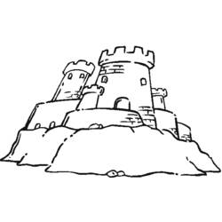 Dessin à colorier: Chateau (Bâtiments et Architecture) #62306 - Coloriages à Imprimer Gratuits