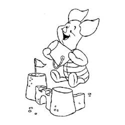 Dessin à colorier: Chateau de sable (Bâtiments et Architecture) #204772 - Coloriages à Imprimer Gratuits