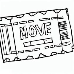 Dessin à colorier: Cinéma (Bâtiments et Architecture) #188673 - Coloriages à Imprimer Gratuits