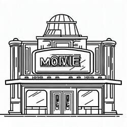 Dessins à colorier: Cinéma - Coloriages à Imprimer Gratuits