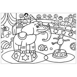 Dessin à colorier: Cirque (Bâtiments et Architecture) #190050 - Coloriages à Imprimer Gratuits