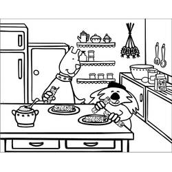 Coloriage Cuisine (Bâtiments et Architecture) #211564 à imprimer et colorier