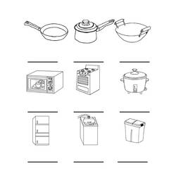 Coloriage Cuisine (Bâtiments et Architecture) #211572 à imprimer et colorier