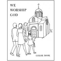 Dessin à colorier: Église (Bâtiments et Architecture) #64195 - Coloriages à imprimer