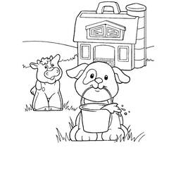 Dessin à colorier: Ferme (Bâtiments et Architecture) #183678 - Coloriages à Imprimer Gratuits