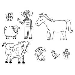 Dessin à colorier: Ferme (Bâtiments et Architecture) #183682 - Coloriages à Imprimer Gratuits