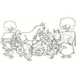 Dessin à colorier: Ferme (Bâtiments et Architecture) #183688 - Coloriages à Imprimer Gratuits