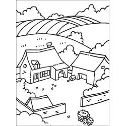Dessin à colorier: Ferme (Bâtiments et Architecture) #183702 - Coloriages à Imprimer Gratuits