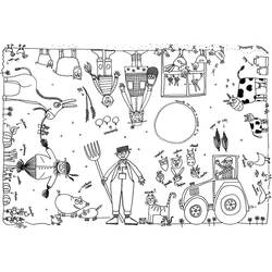 Dessin à colorier: Ferme (Bâtiments et Architecture) #183705 - Coloriages à Imprimer Gratuits