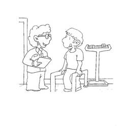 Page de coloriage Hôpital (Bâtiments et Architecture) #190202, gratuite à imprimer