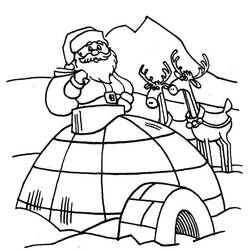 Dessin à colorier: Igloo (Bâtiments et Architecture) #179769 - Coloriages à Imprimer Gratuits
