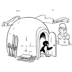 Dessin à colorier: Igloo (Bâtiments et Architecture) #179772 - Coloriages à Imprimer Gratuits