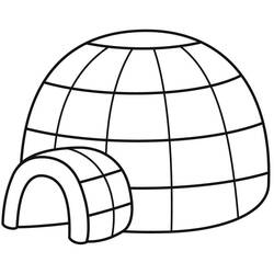 Dessin à colorier: Igloo (Bâtiments et Architecture) #179780 - Coloriages à Imprimer Gratuits