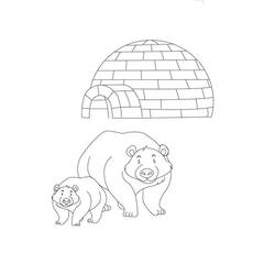 Dessin à colorier: Igloo (Bâtiments et Architecture) #179792 - Coloriages à Imprimer Gratuits