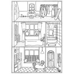 Coloriage Maison (Bâtiments et Architecture) #172193 à imprimer et colorier
