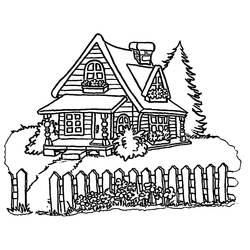 Dessin Maison (Bâtiments et Architecture) #172207 à colorier pour petits et grands