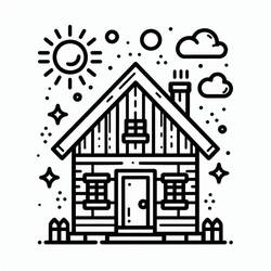 Dessin à colorier Maison (Bâtiments et Architecture) #215842, gratuit à imprimer