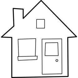 Dessin à colorier: Maison (Bâtiments et Architecture) #64630 - Coloriages à imprimer