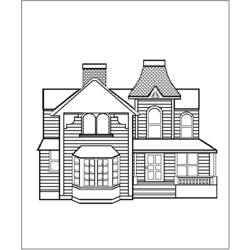 Dessin à colorier: Maison (Bâtiments et Architecture) #64743 - Coloriages à Imprimer Gratuits