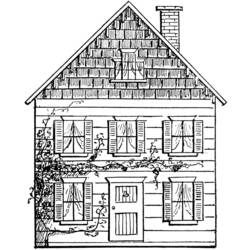 Dessin à colorier: Maison (Bâtiments et Architecture) #66444 - Coloriages à Imprimer Gratuits