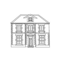 Dessin à colorier: Maison (Bâtiments et Architecture) #66512 - Coloriages à Imprimer Gratuits