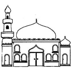Dessins à colorier: Mosquée - Coloriages à Imprimer
