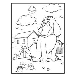Dessin à colorier: Niche pour chien (Bâtiments et Architecture) #62433 - Coloriages à Imprimer Gratuits