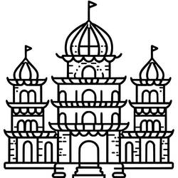 Dessin à colorier: Palais (Bâtiments et Architecture) #212212 - Coloriages à Imprimer Gratuits