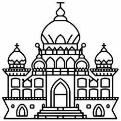 Dessin à colorier: Palais (Bâtiments et Architecture) #212214 - Coloriages à Imprimer Gratuits