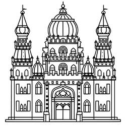 Dessin à colorier: Palais (Bâtiments et Architecture) #212219 - Coloriages à Imprimer Gratuits